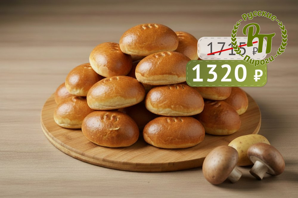 Банкетные пирожки с картофелем и грибами