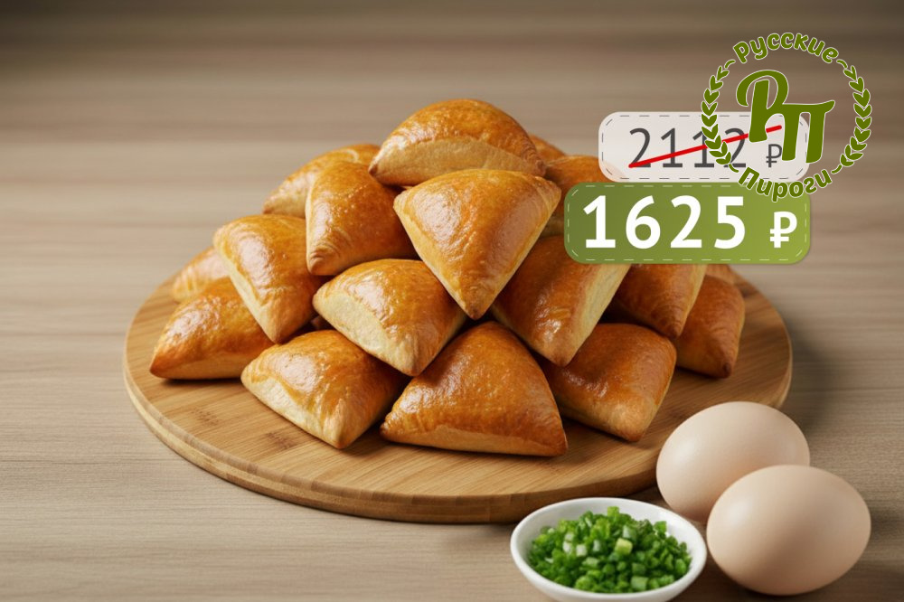 Банкетные пирожки с луком зелёным и яйцом