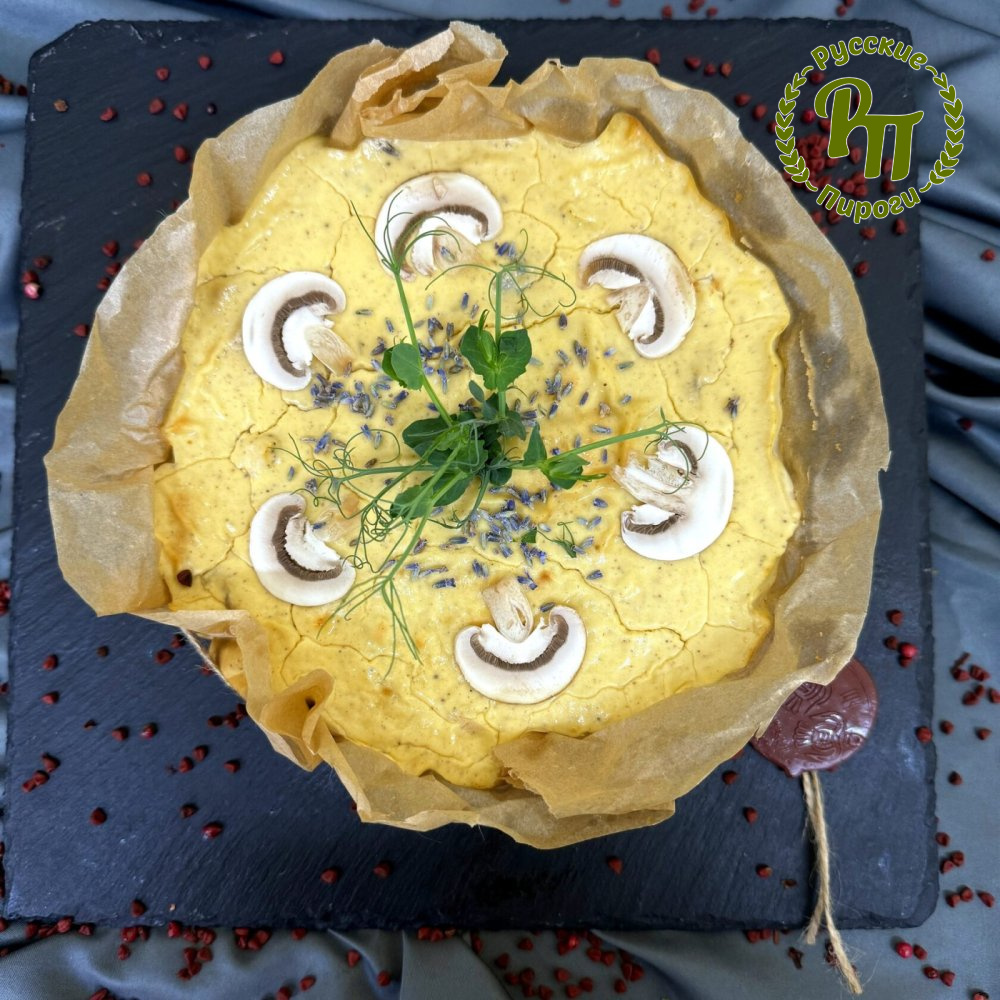 Бельгийский чизкейк с грибами и курой