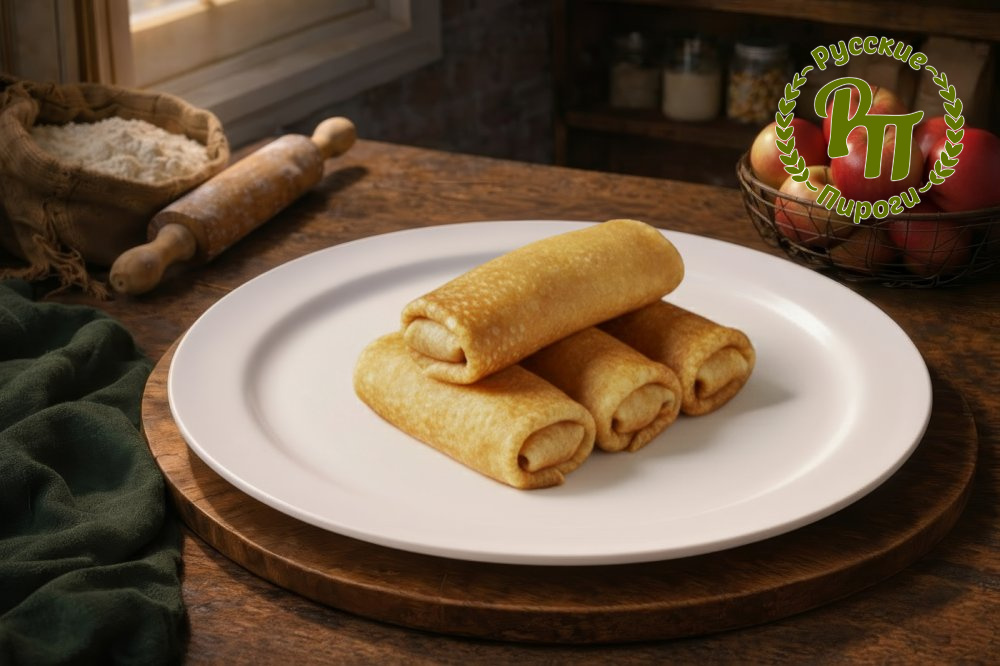 Блинчики с яблоком 4 шт