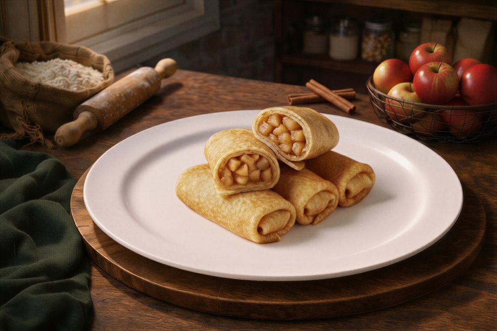 Блинчики с яблоком и корицей 4 шт