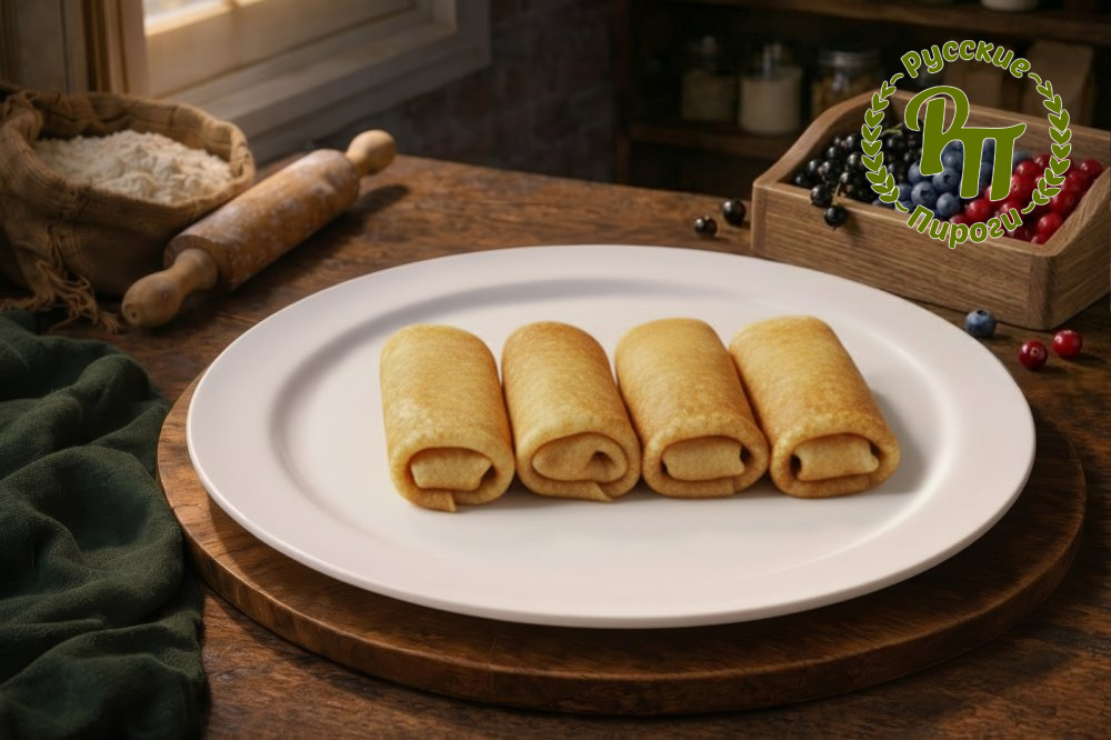 Блинчики с лесными ягодами 4 шт