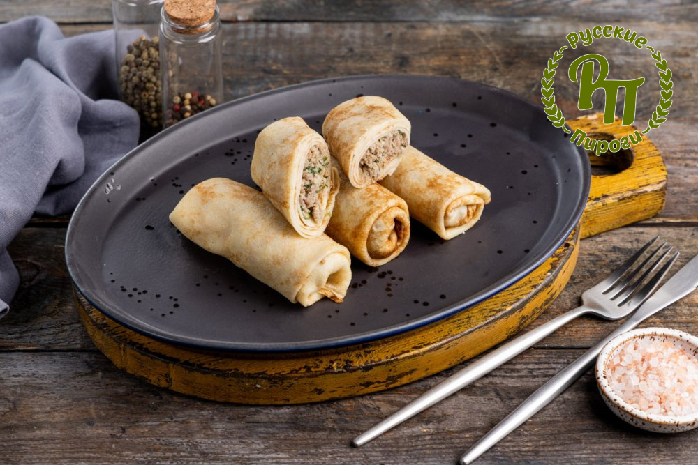 Блинчики с мясом (4шт) 