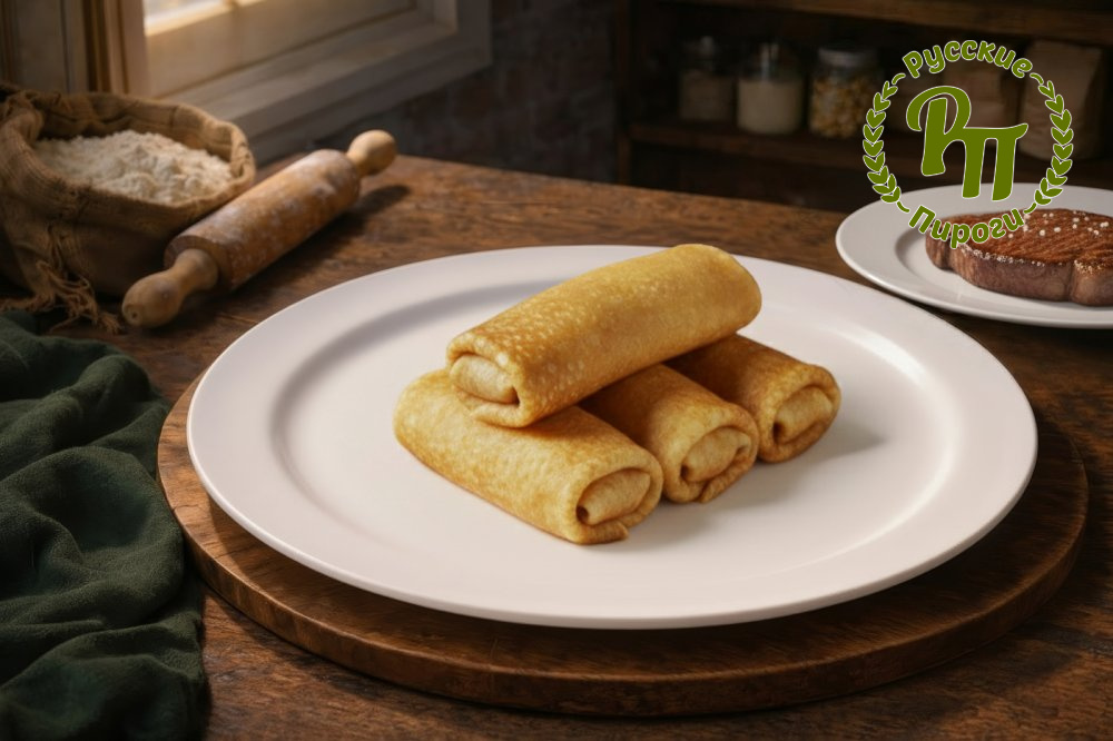 Блинчики с мясом 4 шт