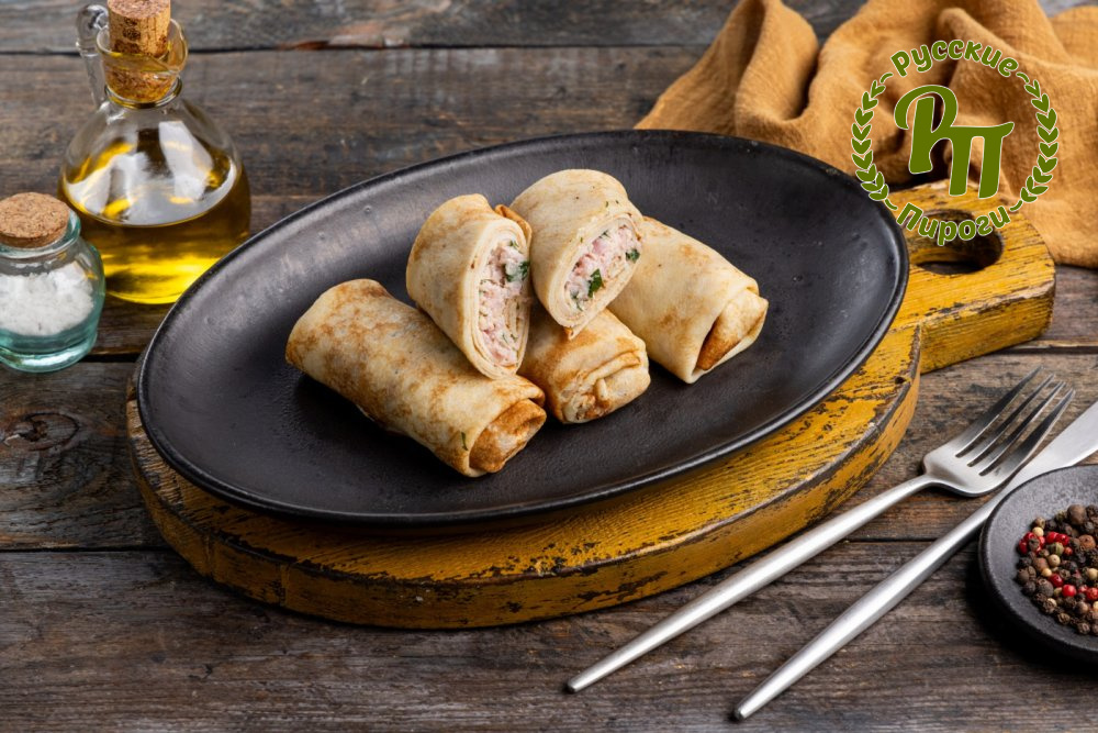 Блинчики с ветчиной и сыром (4шт)