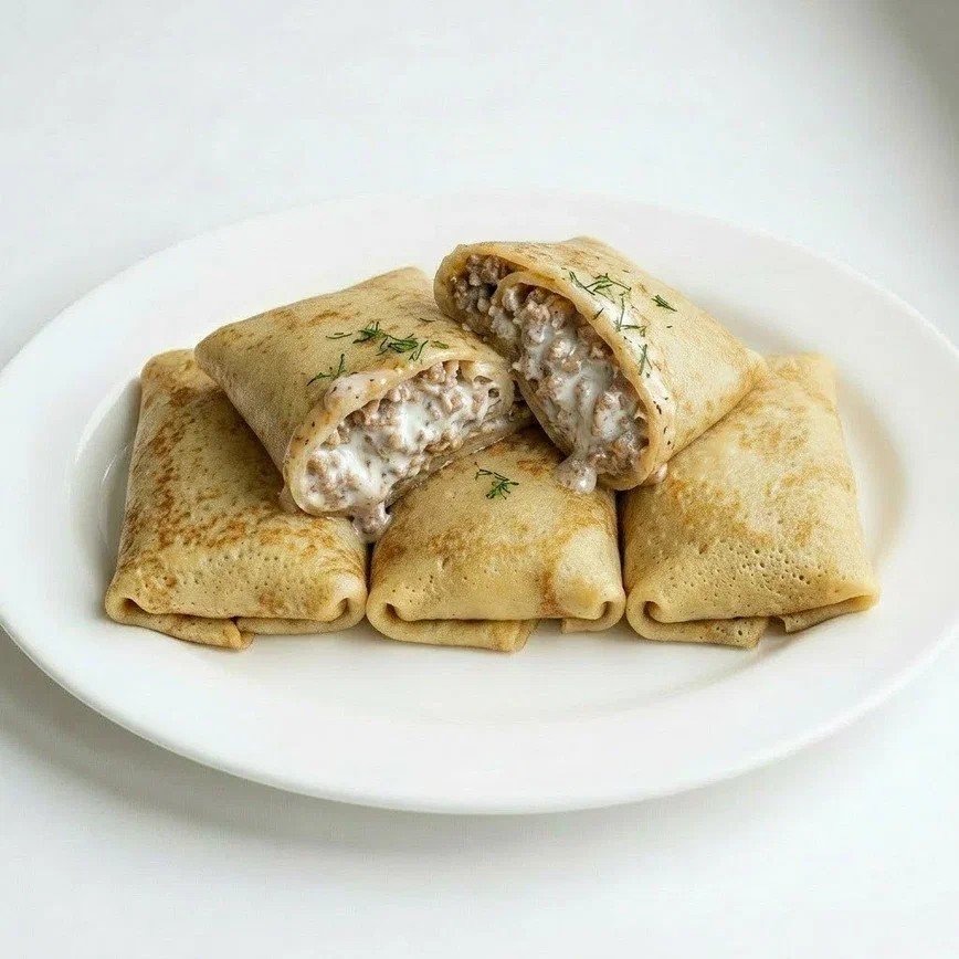 Блины "Мясные со сметаной" 4 шт