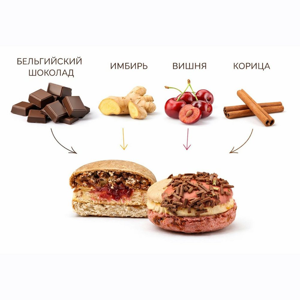 Большой макарон "Имбирный Пряник"