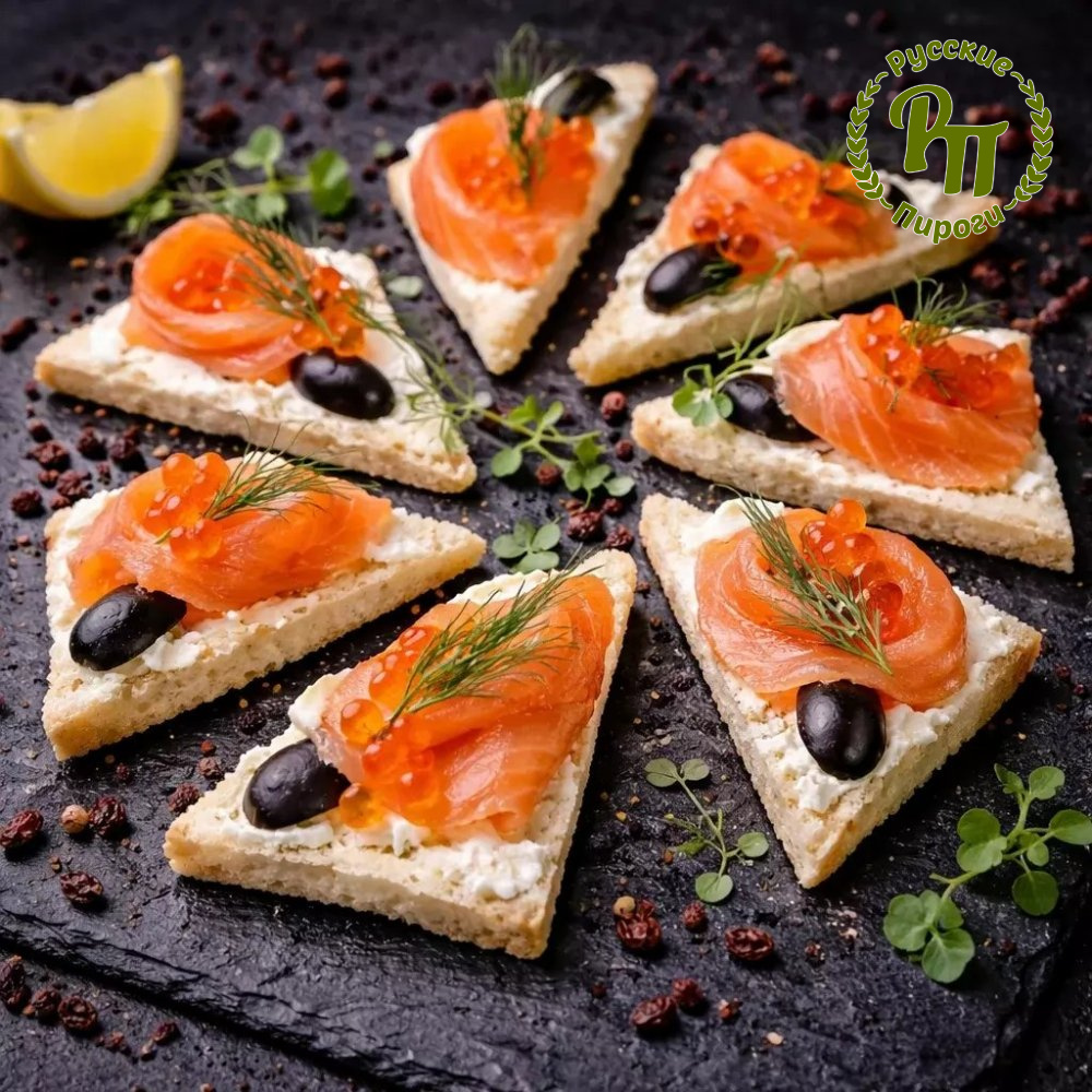 Брускетта "Лосось шеф-посола"
