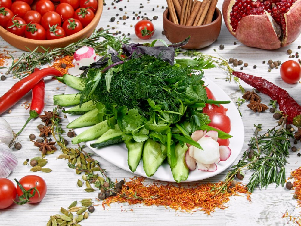 Букет из свежих овощей