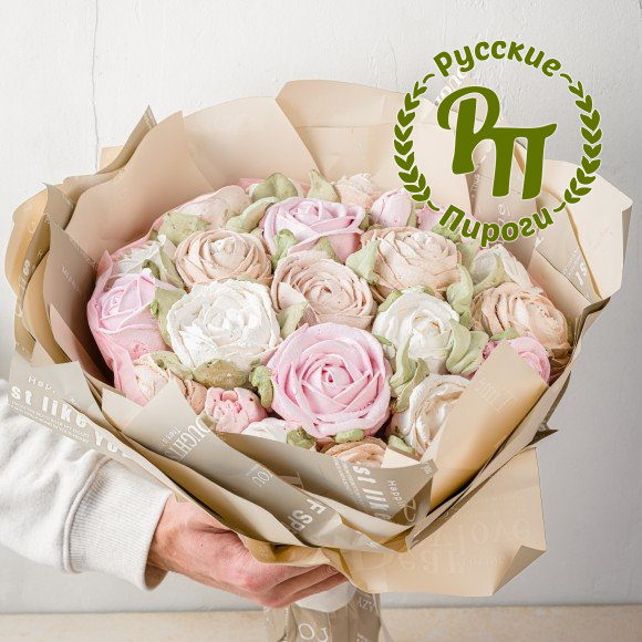 Букет зефирный «Нежная роза»