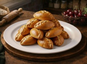 Банкетные булочки витые с маком