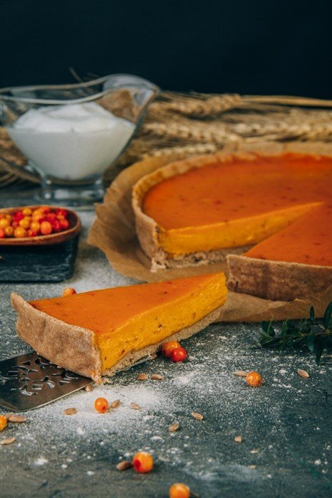 Чизкейк веганский "Облепиха"