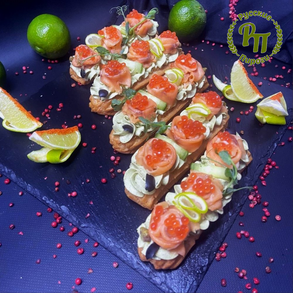 Эклеры Лосось шеф-посола 10 шт