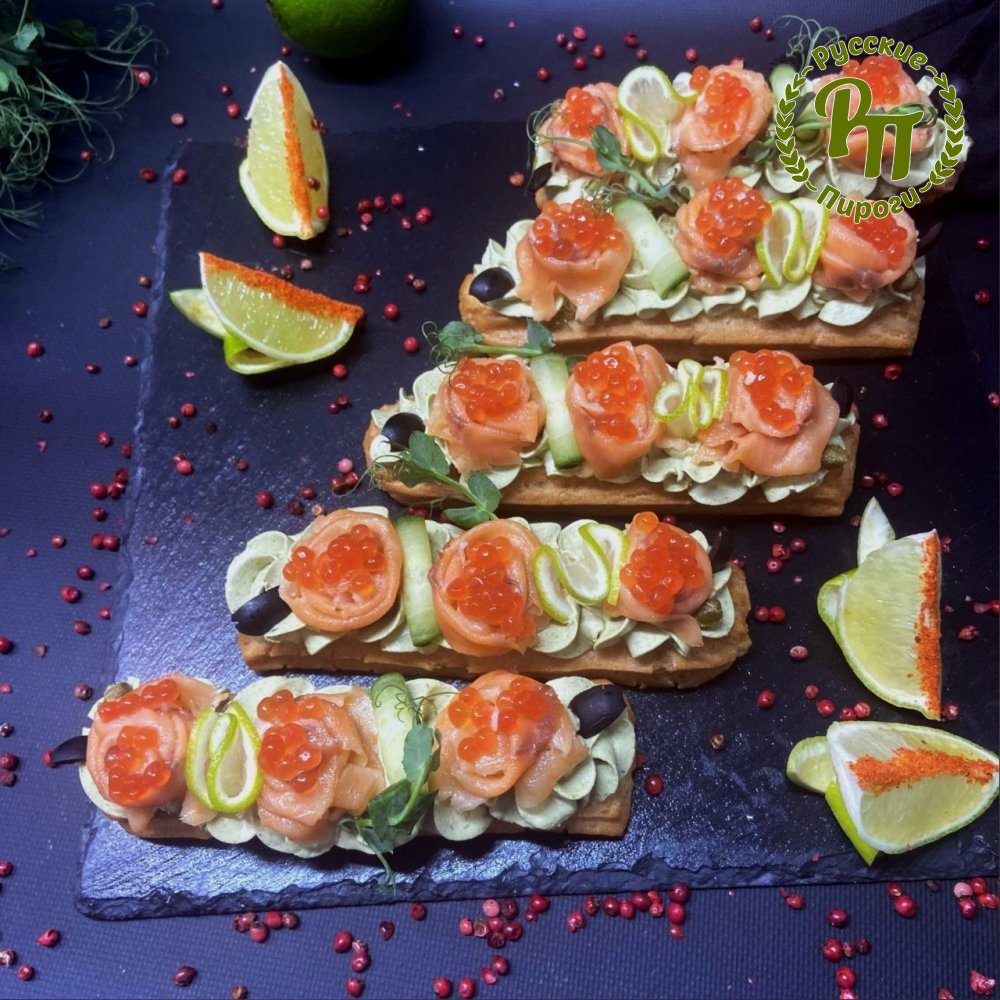 Эклеры "Лосось шеф-посола"