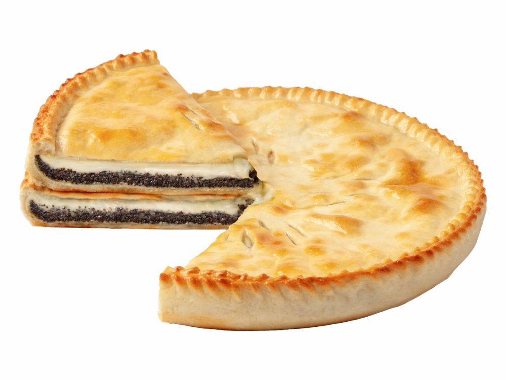 Фирменный пирог с заварным кремом и маком