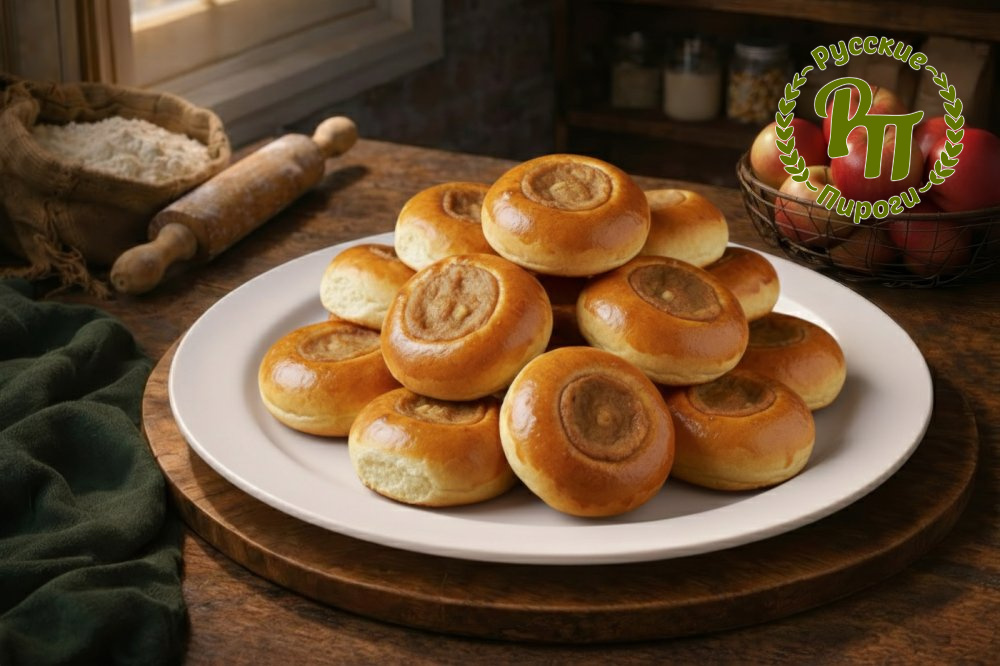 Фуршетные ватрушки с яблоками 25 шт