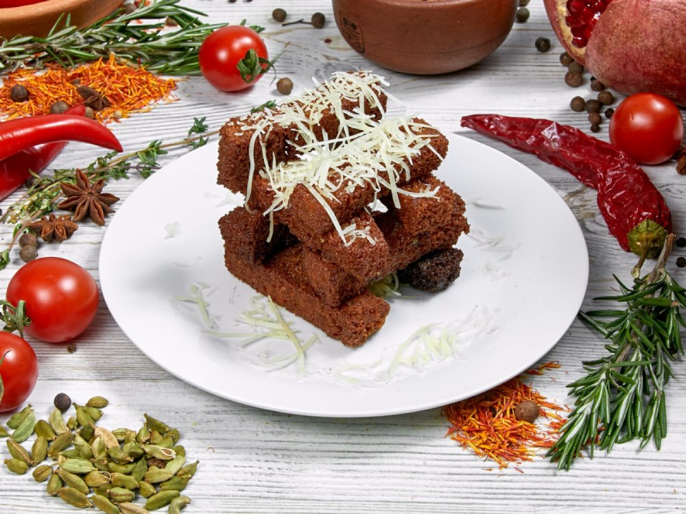 Гренки чесночные