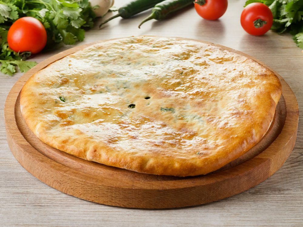 Хачапури с сыром и шпинатом