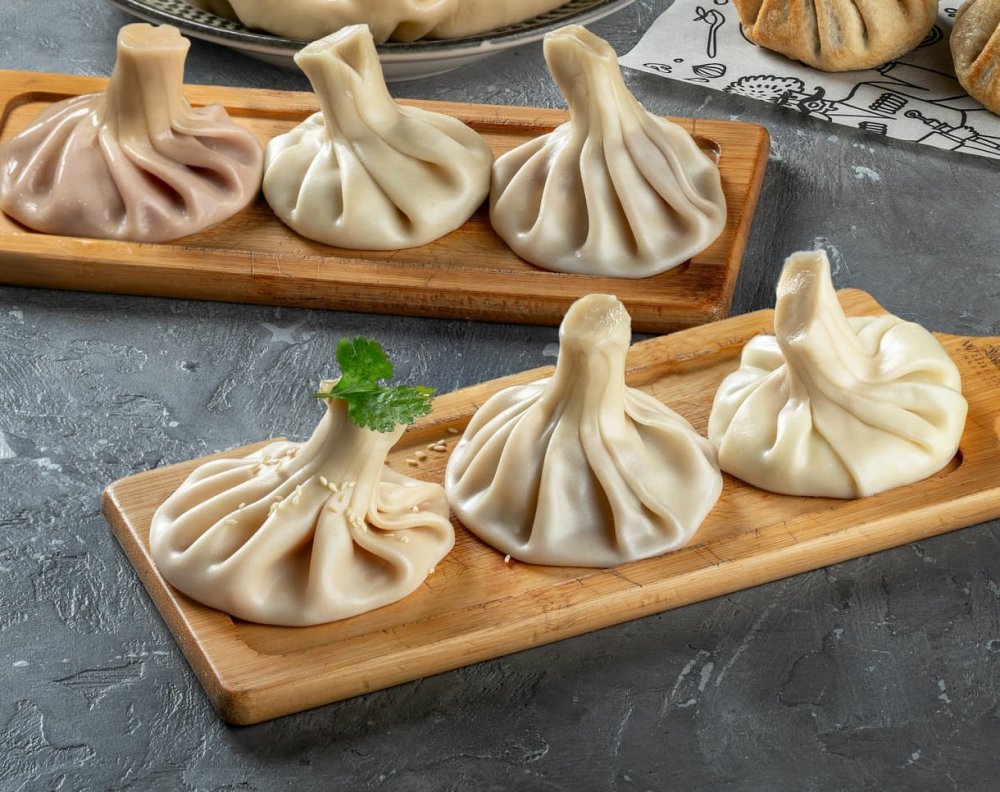 Хинкали с лососем 5 шт