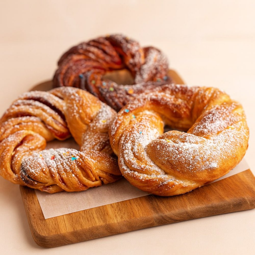 Калач с черникой