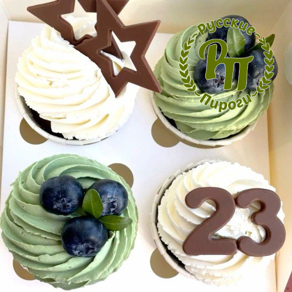 Капкейки "23 и звезды"