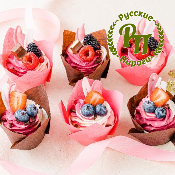 Капкейки ягодные «Мон Шери»