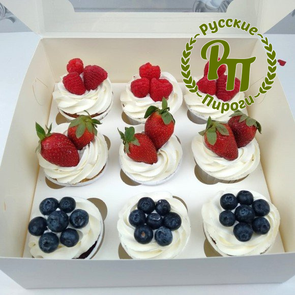Капкейки «Ягодный взрыв»