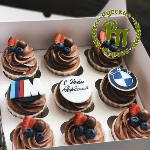 Капкейки фотопечать "BMW"