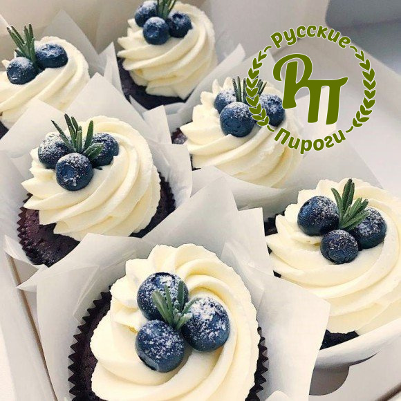 Капкейки «Голубика»