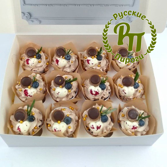 Капкейки «Ириска с сердцем»