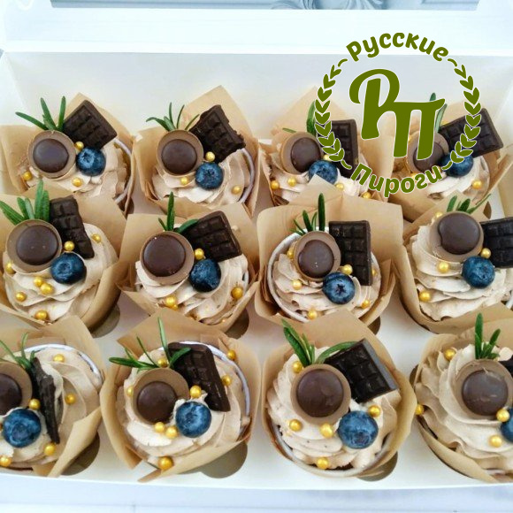 Капкейки «Ириска с шоколадкой»