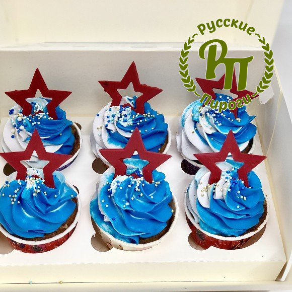 Капкейки "К 23 февраля"