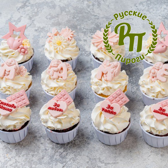 Капкейки «Спасибо, мама»