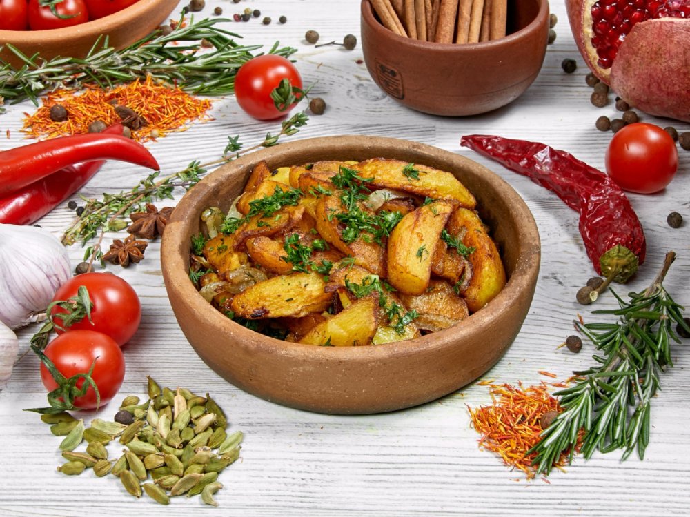 Картофель жареный с луком