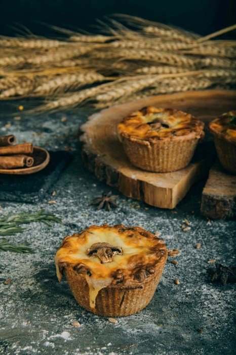 Киш грибной