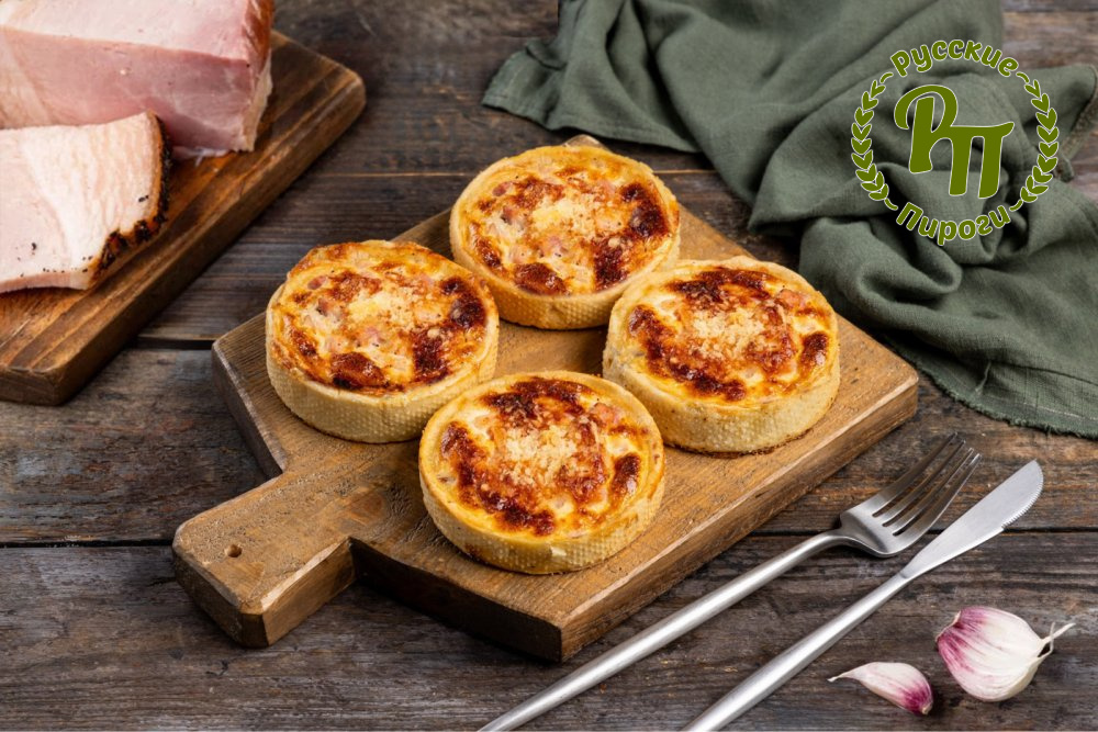 Киш Лорен с копченым окороком 4 шт