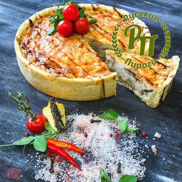 Киш с беконом