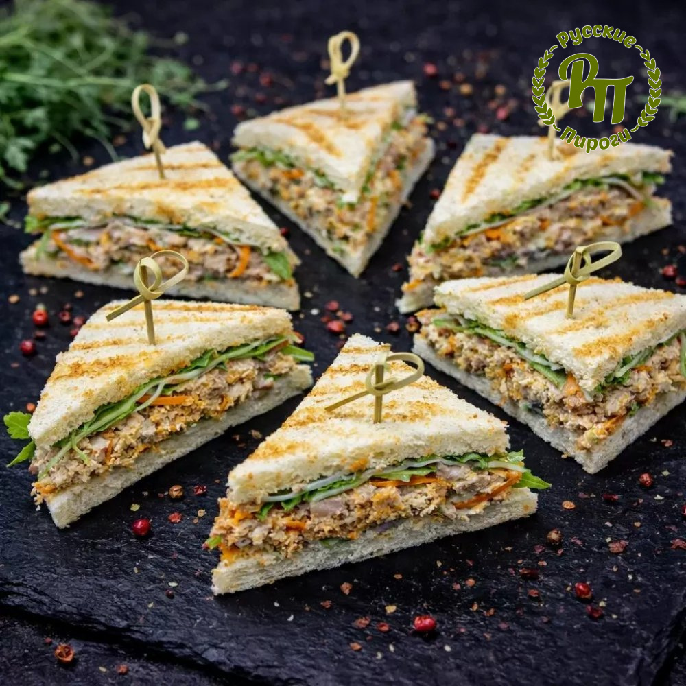 Клаб сэндвич мини "Горбуша и сельдь"