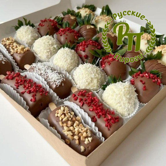 Клубника и банан в шоколаде