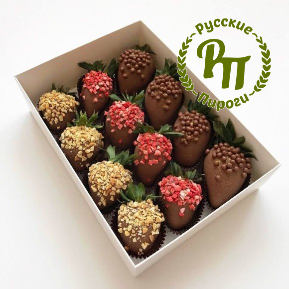 Клубника в шоколаде "Закат"