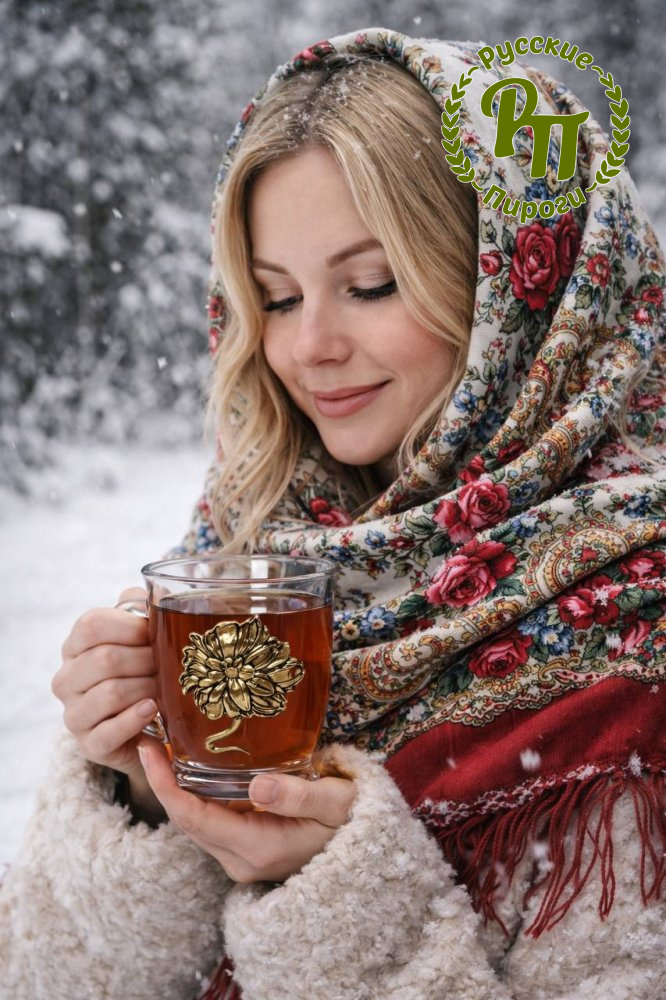 Купеческие кружки "Пионы"  2 шт