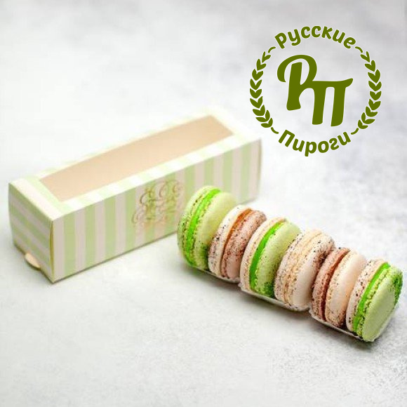 Макаронс "Фисташка, арахис и ваниль"