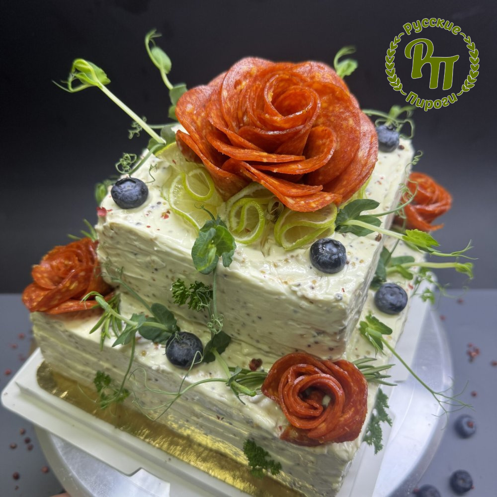 Мясной торт (два вкуса)