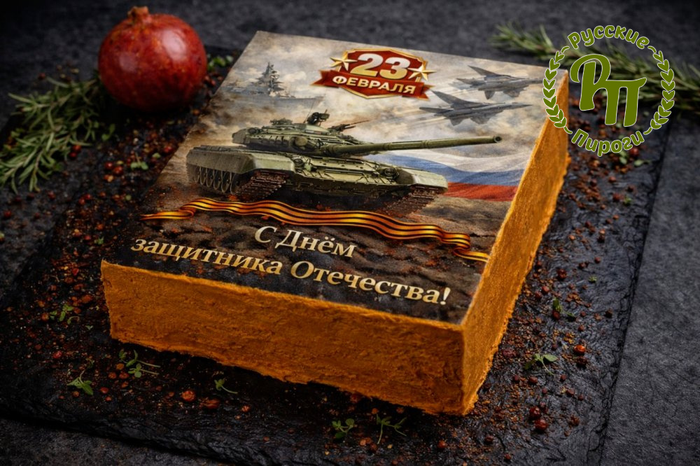 Мясной торт Том Ям Пепперони на 23 февраля