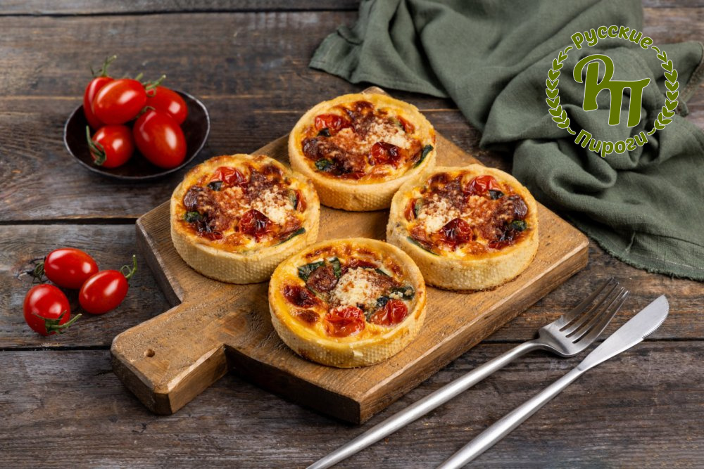 Киш Лорен с черри и шпинатом 4 шт