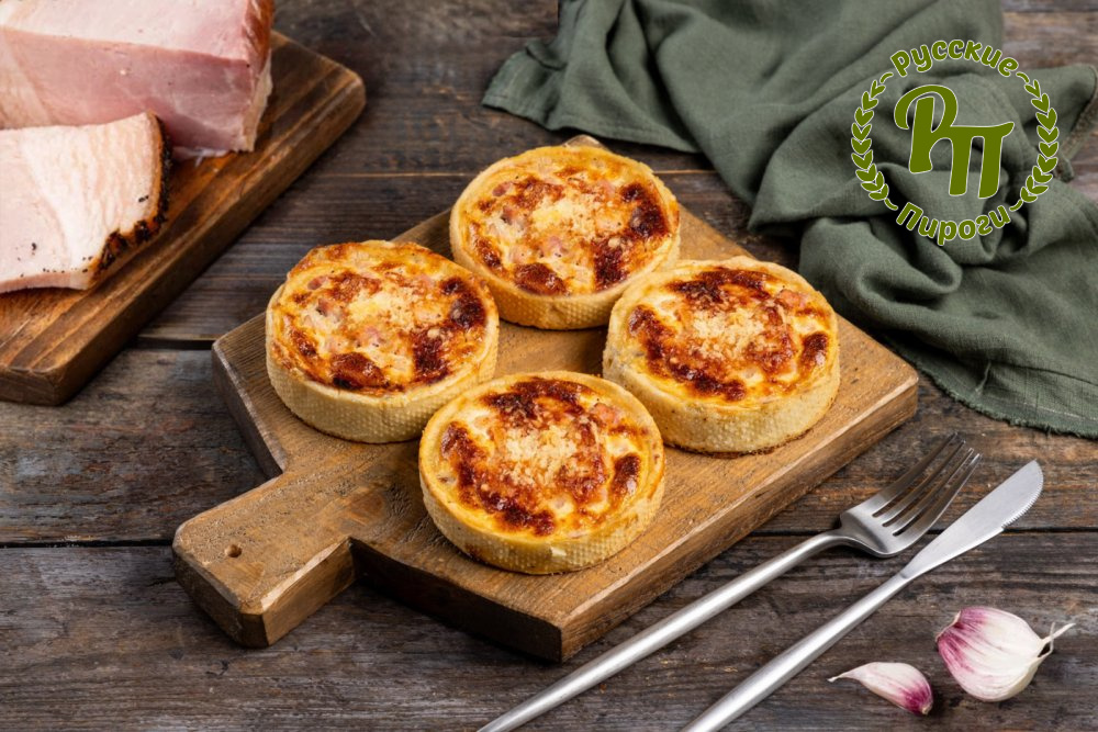 Киш Лорен с копченым окороком 4 шт