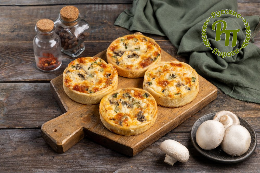 Киш Лорен с курицей и шампиньонами 4 шт