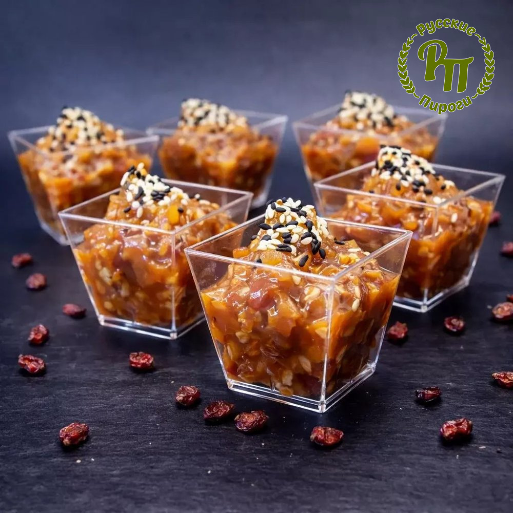 Мини трайфлы "Индейка по азиатски"