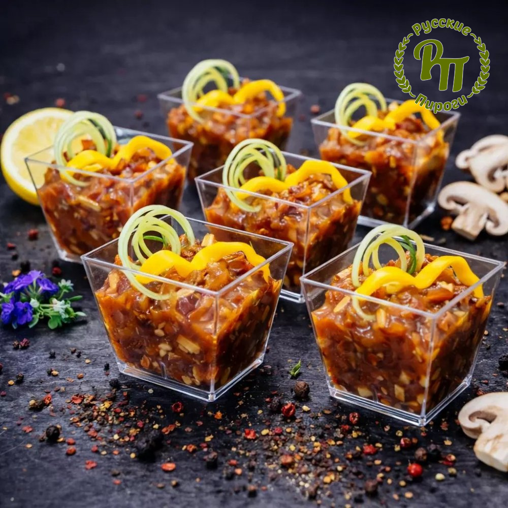 Мини трайфлы "Курочка терияки с овощами"