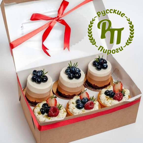 Набор пирожных «Три шоколада и тарталетки»